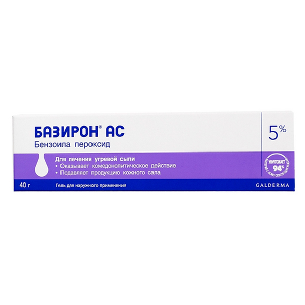 Базирон АС гель 5% 40г №1
