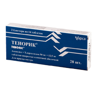 Тенорик таб. п.п.о. 50мг+12,5мг №28