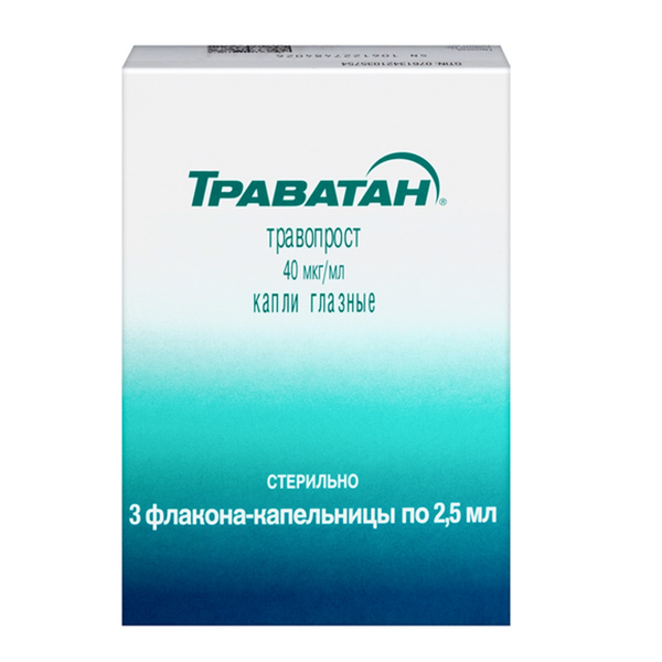 Траватан капли гл. 40мкг/мл 2,5мл №1