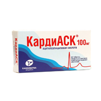 Кардиаск таб. кш/раств п.п.о 100мг №30