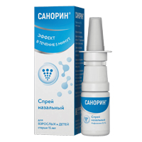 Санорин спрей наз. 0,1% 10мл №1