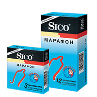 Презервативы Сико/Sico марафон сафети классические с бензокаиновой смазкой №3