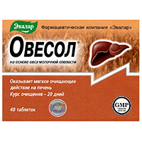 Овесол таб. п.о 0,25г №40