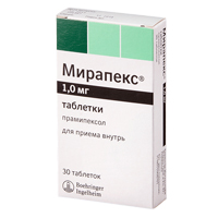 Мирапекс таб. 1мг №30