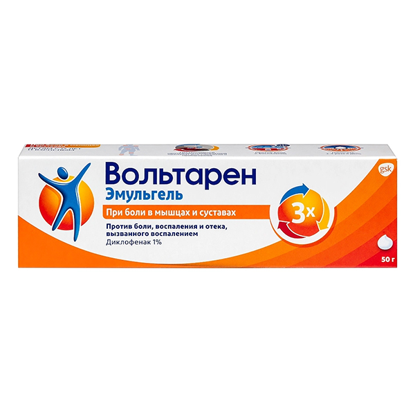 Вольтарен эмульгель гель д/наружн. прим. 1% 50г №1