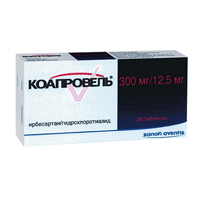 Коапровель таб. п.п.о. 12,5мг+300мг №28