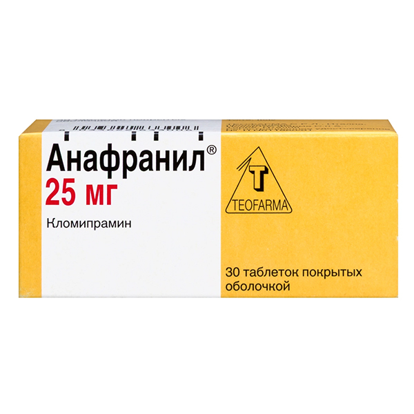 Анафранил таб. п.о 25мг №30