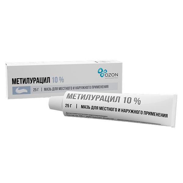 Метилурацил мазь 10% 25г №1