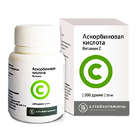 Аскорбиновая к-та др. 50мг №200