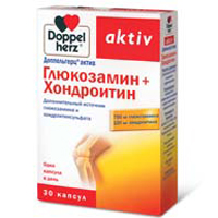 Доппельгерц актив глюкозамин+хондроитин капс. 1232мг №30