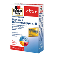 Доппельгерц актив магний+витамины группы B таб. 1260мг №30