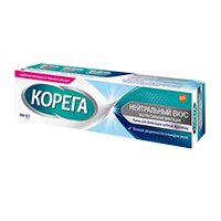 Корега крем д/фиксации зубных протезов нейтральный 40г