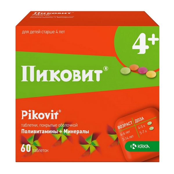 Пиковит Д таб. п.о №30  (б/сахара 4+)