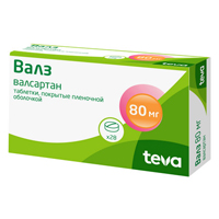 Валз таб. п.п.о. 80мг №28
