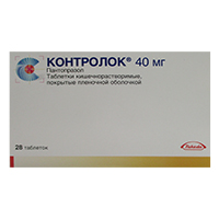 Контролок таб. п.о кш/раств 40мг №14