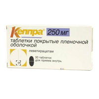 Кеппра таб. п.п.о. 250мг №30