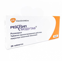 Реквип Модутаб таб.пролонг.п.п.о. 4мг №28