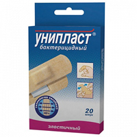 Пластырь бактерицидный унипласт плен космический набор 20 шт. (1,6х5,7см 8 шт. 1,9х7,2см N12)