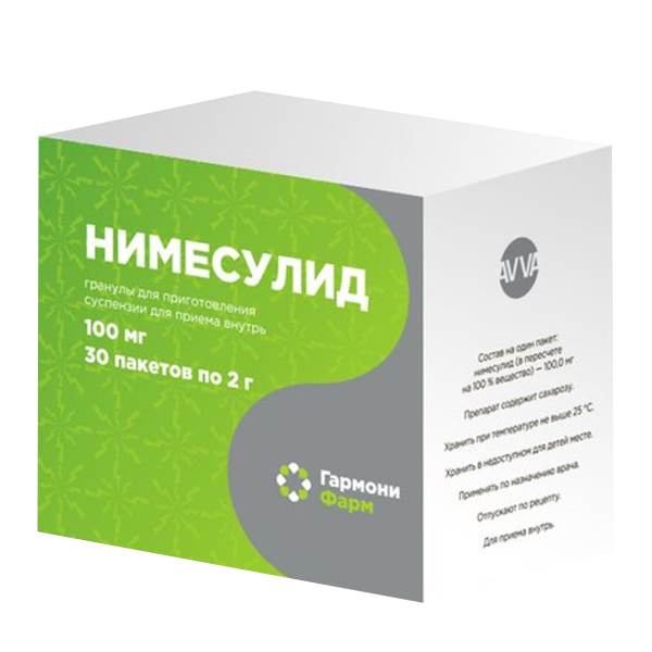 Нимесулид-МБФ гран. д/сусп. внутр. 100мг 2г №30