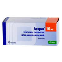 Аторис таб. п.п.о. 10мг №30