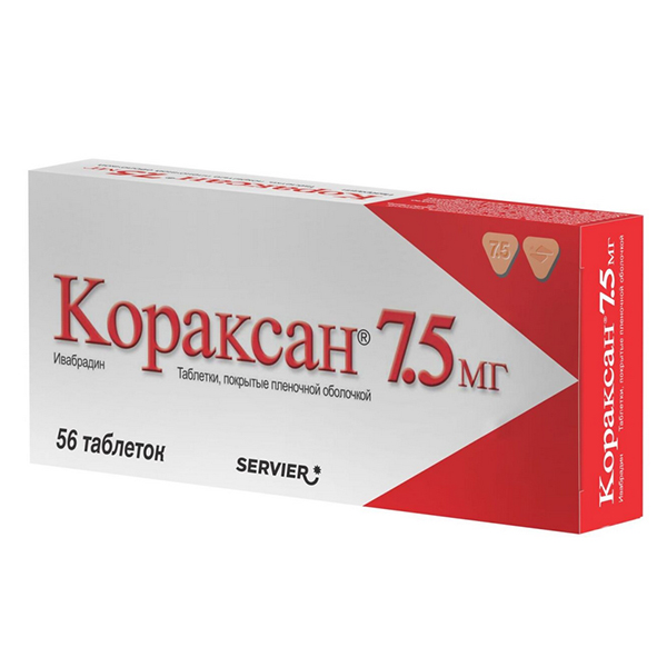 Кораксан таб. п.п.о. 7,5мг №56