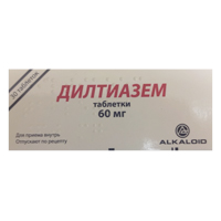 Дилтиазем таб. 60мг №30