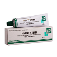 Нистатин мазь 100тыс.ЕД/г 30г №1