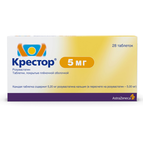 Крестор таб. п.п.о. 5мг №28
