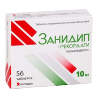 Занидип-Рекордати таб. п.п.о. 10мг №28