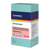 Сумамед пор. д/сусп.внутр. 100мл/5мл 20,925г №1