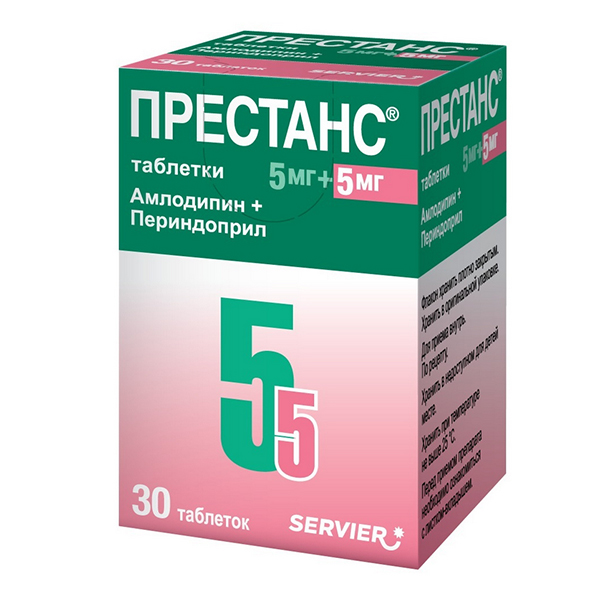 Престанс таб. 5мг+5мг №30  (дозатор)