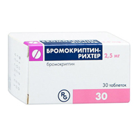 Бромокриптин Рихтер таб. 2,5мг №30