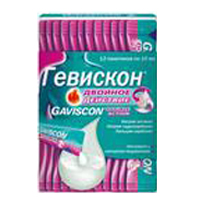 Гевискон двойное действие сусп. внутр. мятная 10мл №12