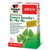 Доппельгерц актив гинкго билоба+B1+B2+B6 таб. 275мг №30
