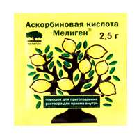 Аскорбинка life ascorbic acid пор. 2,5г