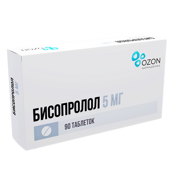Бисопролол-Вертекс таб. п.п.о. 5мг №30