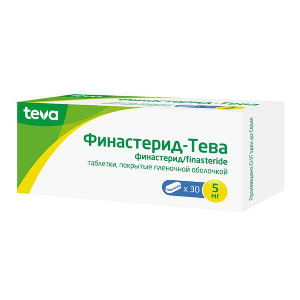 Финастерид-тева таб. п.п.о. 5мг №30