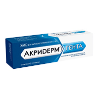 Акридерм Гента мазь 0,05%+0,1% 15г №1